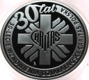 10 zł złotych 2021 30-lecie działalności Caritas Polska SREBRO
