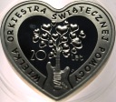 10 zł złotych 2012 20 lat WOŚP SERCE SREBRO
