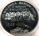 10 zł złotych 2005 60 rocznica zakończenia II Wojny Światowej SREBRO (nr 1)