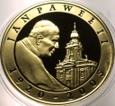 10 zł złotych 2005 Jan Paweł II platerowana złotem SREBRO (nr 1)