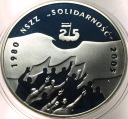 10 zł złotych 2005 NSZZ Solidarność 1980 2005 SREBRO (nr 2)