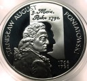 10 zł złotych 2005 Stanisław August Poniatowski POPIERSIE SREBRO (nr 1)