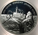20 zł złotych 2005 350-lecie obrony Jasnej Góry Częstochowa SREBRO (nr 1)