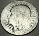 5 zł złotych 1933 Głowa Kobiety Polonia Jadwiga Babka SREBRO