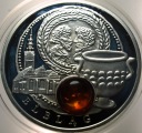Niue 1 dolar 2011 ELBLĄG Szlak Bursztynowy LUSTRZANY SREBRO
