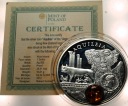 Niue 1 dolar 2012 AQUILEA Szlak Bursztynowy LUSTRZANY SREBRO