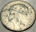 10 zł złotych 1932 Głowa Kobiety Polonia Jadwiga Babka SREBRO
