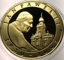 10 zł złotych 2005 Jan Paweł II platerowana złotem SREBRO