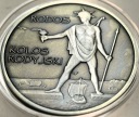 Medal 2009 KOLOS RODYJSKI Rodos Starożytne Cuda Świata Mennica SREBRO