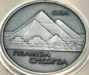 Medal 2009 PIRAMIDA CHEOPSA Giza Starożytne Cuda Świata Mennica SREBRO