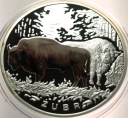 Symbole Przyrody 2010 ŻUBR zwierzęta medal Mennica SREBRO