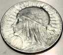 5 zł złotych 1934 Głowa Kobiety Polonia Jadwiga Babka SREBRO