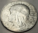 10 zł złotych 1933 Głowa Kobiety Polonia Jadwiga Babka SREBRO