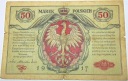 1917 50 Pięćdziesiąt Marek Polskich ser. A Jenerał (nr 2)