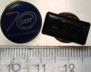 2x PLL LOT 70 lat znaczki wpinki