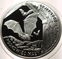 20 zł złotych 2010 Podkowiec Mały nietoperz Zwierzęta Świata SREBRO