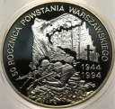 300000 zł złotych 1994 POWSTANIE 50 rocznica Powstania Warszawskiego SREBRO