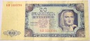 1948 20 zł dwadzieścia złotych Seria KB 1553794 banknot