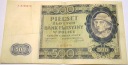 1940 500 zł pięćset złotych Ser. A 8755676 Góral Generalna Gubernia banknot