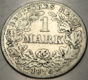 Niemcy 1 marka mark 1876 C SREBRO