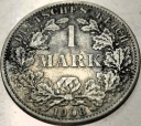 Niemcy 1 marka mark 1908 A SREBRO