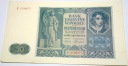 1941 50 zł Pięćdziesiąt Złotych Seria E banknot (nr 1)