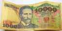 1987 10000 zł dziesięć tysięcy złotych Wyspiański Seria F banknot