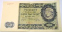 1940 500 zł pięćset złotych Ser. A 8504010 Góral Generalna Gubernia banknot