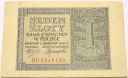 1941 1 zł jeden złoty Seria BC 5849430 Generalna Gubernia banknot