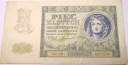 1941 5 zł pięć złotych Seria AB 6257275 Generalna Gubernia banknot