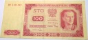 1948 100 zł sto złotych seria HY banknot