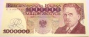 1991 1000000 zł złotych milion Władysław Reymont seria E banknot
