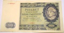 1940 500 zł Pięćset Złotych Seria A Góral (nr 3)
