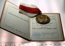 Medal 1975 BRĄZOWY Za Zasługi dla Obronności Kraju +LEGITYMACJA