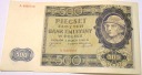 1940 500 zł Pięćset Złotych Seria A Góral (nr 2)
