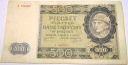 1940 500 zł pięćset złotych Ser. A 5863387 Góral Generalna Gubernia banknot