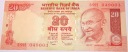 Indie 20 rupii 2012 Mahatma Gandhi INR Rs banknot