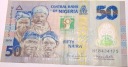 Nigeria 50 naira 2010 rybacy NGN banknot