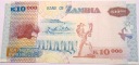 Zambia 10000 kwacha 2008 ZMK K banknot