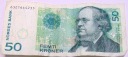 Norwegia 50 koron 2004 Peter Christen Asbjørnsen NOK kr banknot