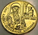 2 zł złote 1999 Jan Łaski Reformator Kościoła