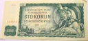 Czechosłowacja 100 koron 1961 Seria P hutnik rolniczka Most Karola CSK Kčs