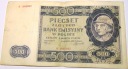 1940 500 zł pięćset złotych Ser. A 1995892 Góral Generalna Gubernia banknot