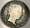 Austria 20 krajcarów 1845 A Ferdynand I kreuzer SREBRO (nr 1)
