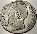 Rumunia 2 leje 1881 V Karol I lei SREBRO