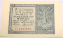 1941 1 zł jeden złoty Seria BE 9251293 Generalna Gubernia banknot