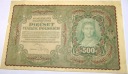 1919 500 pięćset Marek Polskich I Serja CA 180723 banknot