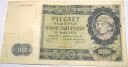 1940 500 zł pięćset złotych Ser. A 0919316 Góral Generalna Gubernia banknot