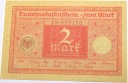 Niemcy 2 marki mark 1920 Seria 18-659170 Republika Weimarska banknot