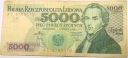 1982 5000 zł złotych Chopin seria AL banknot